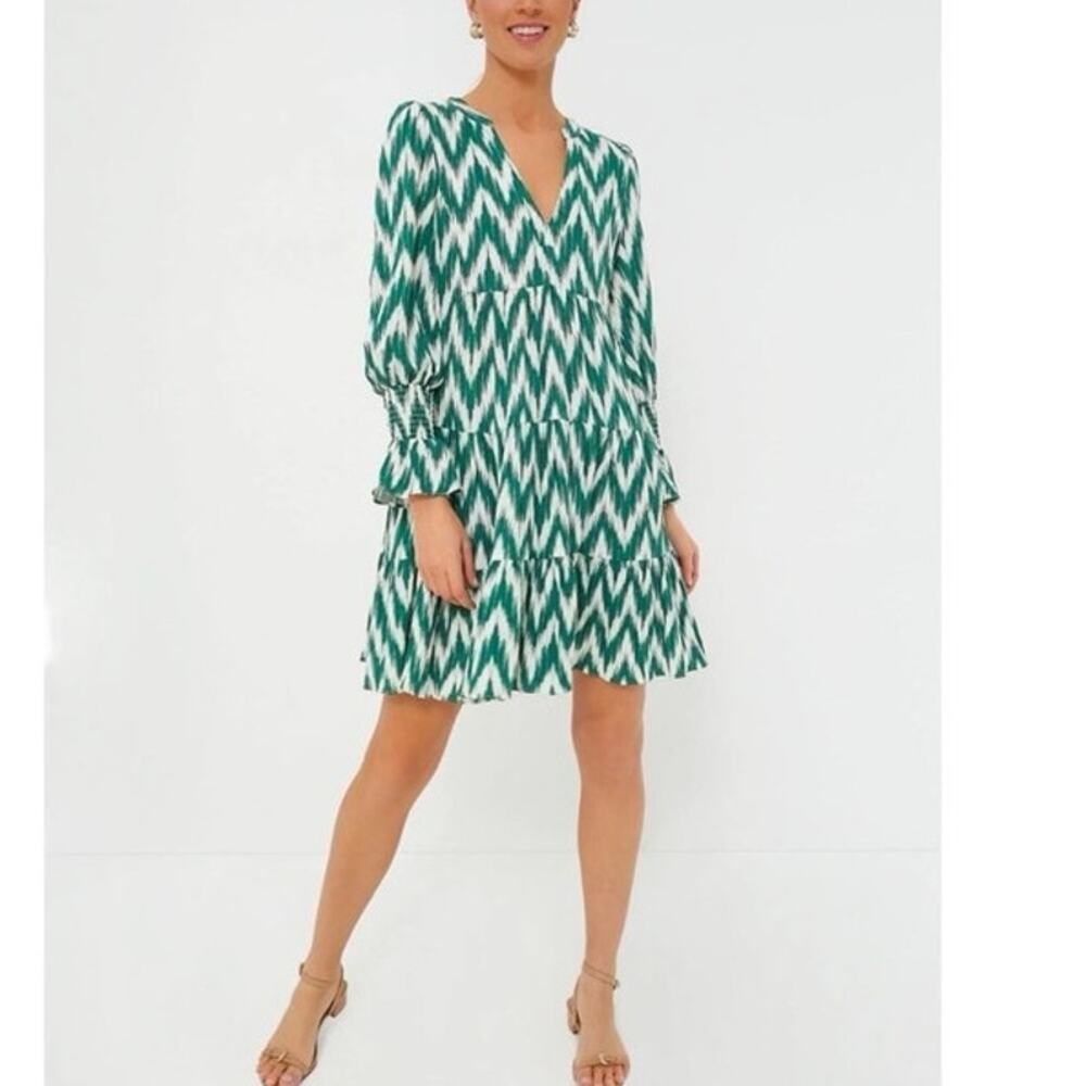 Tuckernuck Pomander Place Kenzo Green Ikat Dress Med